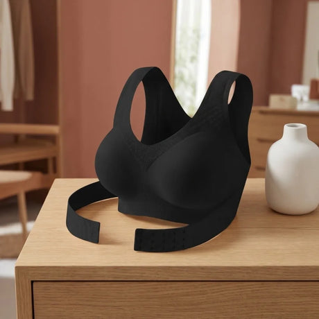 Posture Corrector Seamless Push Up Bra Cross Back Anti-sagging Front Closure Bra Lingerie Shockproof Gathered Wireless Bra Lady