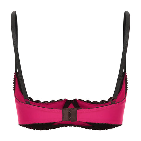 Women Sexy Open Cups Bra Exposed Nipples Lingerie Tops Adjustable Straps Underwire Lace Push Up Brassiere Underwear Nightwear