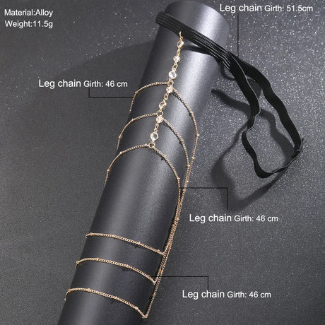 Bohemia Multi Layer Butterfly Tassel Leg Chain for Women Fashion Sexy Metal Bodychain Beach Thigh Leg Chain Jewelry Accessories