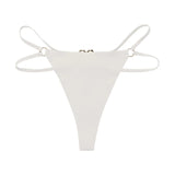 Iron Ring Sexy Women G String Briefs Ice Silk Panties Girls Underwear Thong Underpants Seamless Lingerie Plus Size S-XL