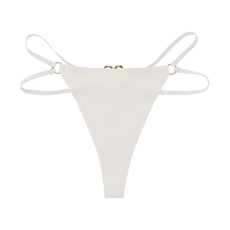 Iron Ring Sexy Women G String Briefs Ice Silk Panties Girls Underwear Thong Underpants Seamless Lingerie Plus Size S-XL