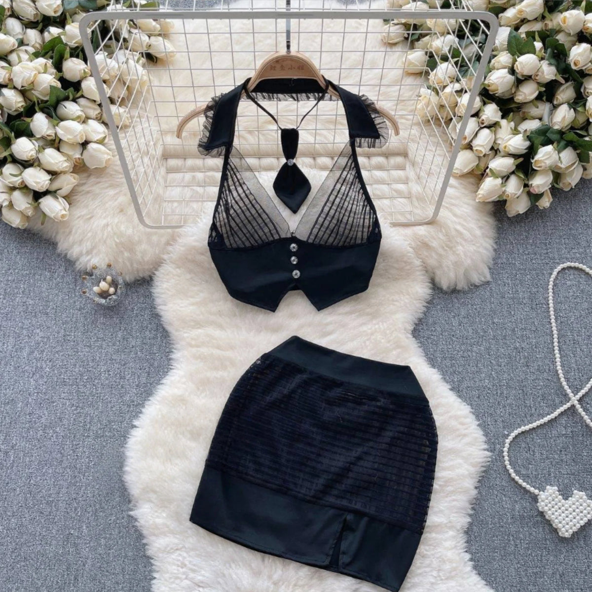 Women Sets Ruffled Apron Shorts Headband Maid Cosplay Costume Rabbit Officer Party Park Performance Sexy Suits Hotsweet Clothes