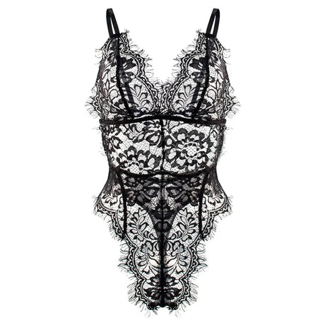 European and American Style Sexy Underwear Jumpsuit Hollow Backless Thin Bra Lace Sexy Siamese Underwear One-Piece