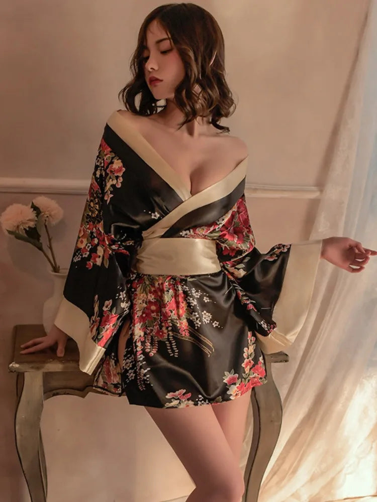 Tube Chemise Women's Long Silk Lace Slip Dress with Tie Back Casual and Sexy Bathrobe Womens Solid Silk Pajamas Nightwear