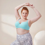 Seamless Plus-size Womens Anti-sagging Balconette Lightly Padded Push Up Bras Daily Full Cup Push-up Support Underwire Lingerie