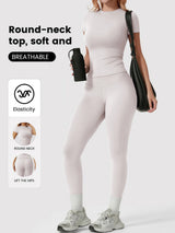 Women's Yoga Set, High-Quality Body-Fitting Quick-Dry Fitness Wear, Sport Yoga Two-Piece Set