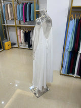 New Arrival Women's Strapless Backless Long Loose Home Dress Comfortable Sleepwear Casual Maxi Dress