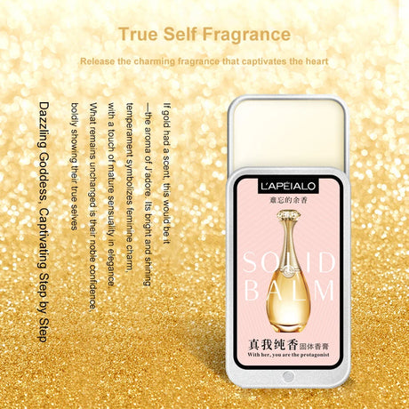 Woman Body Pheromone Perfume Solid Balm Long Lasting Fragranc Light Fragranc Portable Solid Perfume Balm