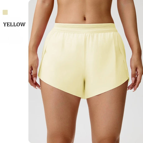 Cooling Mint Fitness Shorts Women's Three-quarter Length Tennis Yoga Pants Hidden Pocket Quick-drying Sports Fitness Shorts