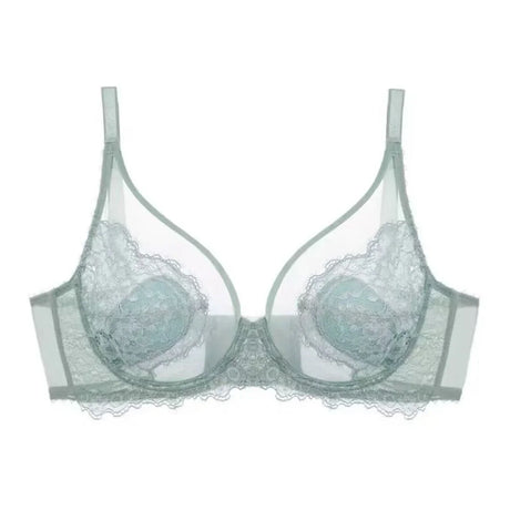 Pink Underwear for Women, Thin, Large Breasts, Small Breasts, Gathered Full Cups, Anti-drooping, Ultra-thin Bra. Bra Set