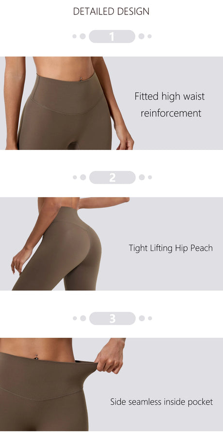 Hearuisavy Summer Super Soft Fabrics High Waist Leggings Gym Yoga Pants Running Workout Tights Push Up Sports Leggings Women
