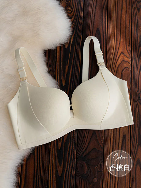 Smooth Nursing Bra Prevents Sagging Gathers Support Womans Brassiere Three-row Hooks Postpartum Use All Stages Ladies' Bra Daily