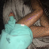 Women's Sexy Stockings Crystal Rhinestone Fishnet Net Mesh Sock Pantyhose Elastic Cool Blingbling Girl's Socks Women's Underwear