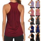 Sleeveless Racerback Workout Tank Tops for Women,Dry Quick Breathable Gym Running Training Yoga Shirts,Fitness Sport Yoga Vest
