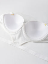stylish sexy bra T-shirt underton beautiful back half cup smooth and exposed waist slim waist big exposed back push up bra