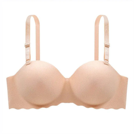 Women's Small Chest Underwear Seamless Push Up Bras Wireless Bralette Detachable Straps Breathable Brassiere Backless Lingerie
