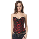 Sexy Gothic Corsets and Bustiers Top Overbust Corset Belt Slimming Women Waist Trainer Modeling Strap Plus Size Waist Cincher