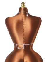 Women Sexy Backless Shine Diamond Body Chain Exotic Tanks Novelty Hollow Out Chest Chains Decor Bustier Tops Nightbar Clubwear
