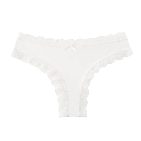 BZEL Women's Lace Floral Thongs Sexy Leopard Breathable Panties Low Waist G-String Female Fashion Underwear Cozy T-Back Lingerie