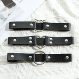 New Womens Sexy Punk Elastic Bondage Harness Garter Belts Cat Leg Chain Cosplay Spike Elastic Thigh Ring Garter Body Jewelry