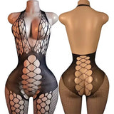 Babydolls Sexy Adult Open Crotch Body Stockings Female Black Women Fishnet Lingerie Underwear Transparent Bodysuit Costumes