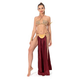 Leia Bikini Cosplay Slave Sexy Lingerie Costume Movie Space Battle Disguise Outfits Women Hand Props Halloween Fantasia Suits