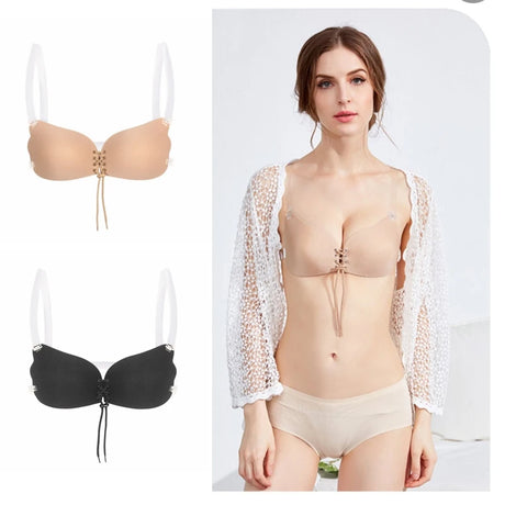 Underwear Women Self Adhesive Bras Female Nubra Magic Bra Invisible Push Up Silicone Sticky Fly BH Women Sexy ABCDEF