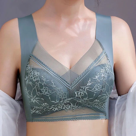 FINETOO 4Pcs Plus Size Sexy Crop Tank Top Seamless Bra Push Up Women Bras Wireless Bralette Femme Underwear Sports Lace Lingerie