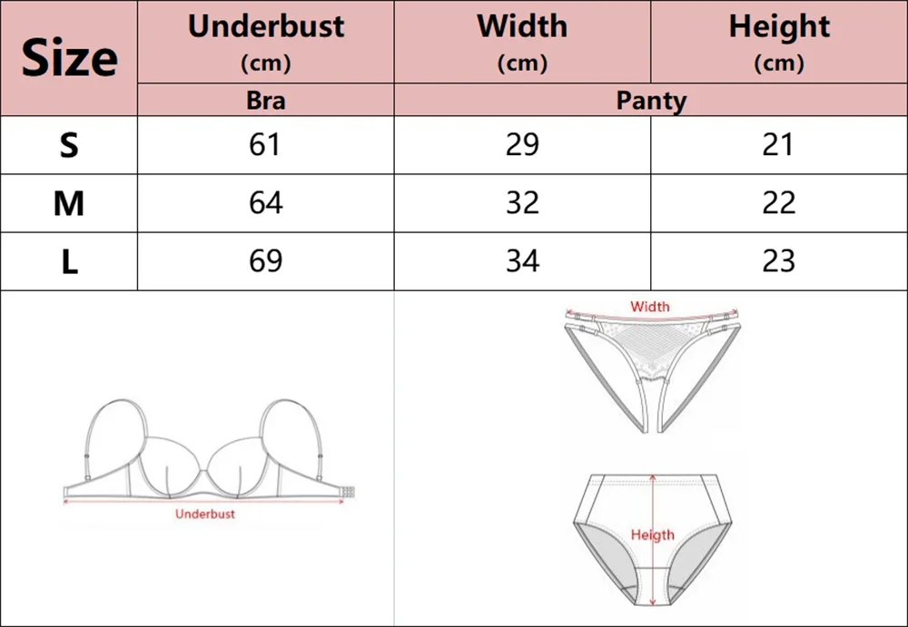 Women Sexy See Through Lace Bra Set Elegant Perspective Bikini Thong Set French Style Erotic Push Up Underwear Bra Panty Sets