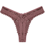 Custom Crystal Letter Lace Thong Panties for Women Personalized Name Underwear Gold Silver Rhinestone Gift Multiple Colors