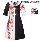 Art The Clown Cosplay Costume ‌Terrifierr 3 Bloody Outfits Killer Clowns Jumpsuits for Halloween Carnival Party Horror Costumes