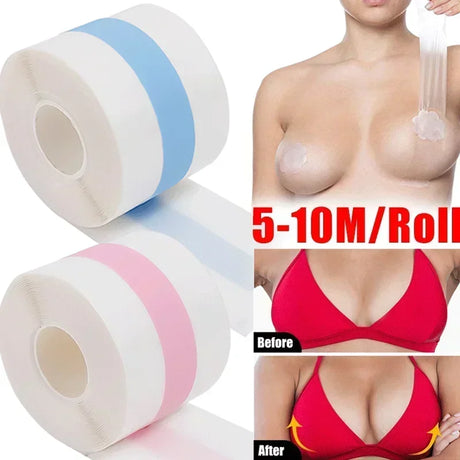 Clear Boob Tape Adhesive Breast Bra Lift Tape Push Up Sticky Body Breathable Invisible Boobytape for Women