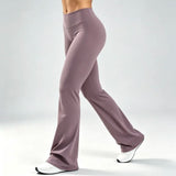 Origin Flares Leggings Women Soft Yoga Stretch Bootcut Workout Pants Naked Feel Slim Hip Lifting Gym Fitness Running Activewear