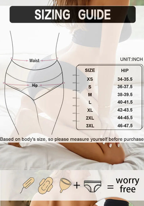 Women's Menstrual Panties Low Waisted 5-layer Physiological Periods Pants Ultra Intimates Female Underwear Breathable Lingerie