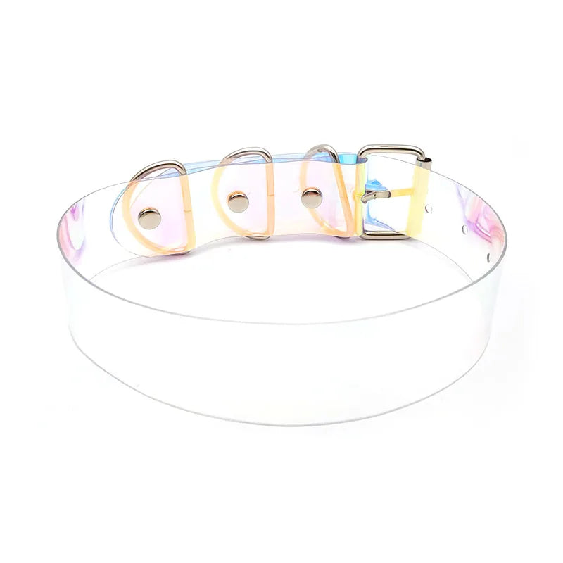 30MM Goth Sexy Rose Gold Letters Custom Collar Choker Necklaces Men Women BDSM Role Age Cosplay Chocker Customized Jewelry