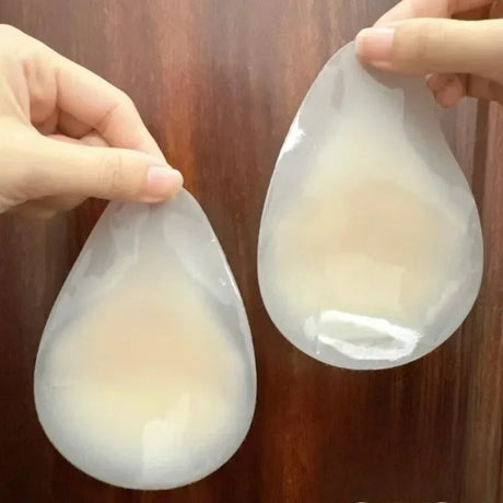 Self-adhesive Triangle Silicone Nipple Cover Women Invisible Ultra Thin Lifting Breast Pads Pasties Water-drop Bra Boobs Sticker