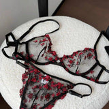 Sexy Sheer Lace Flower Embroidery Underwire Bra for Women, Large Breast Minimizer Anti‑Sagging Comfort Everyday Wear YEMOMO S‑XL