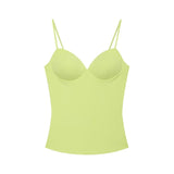 MUJER Sexy Corset Crop Top Woman Camisole Backless Short Tops for Women Sleeveless Bustier Tops Women Straps Tube Top Female