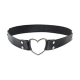 Punk Black Heart Leather Sword Belt Waist Garter Handmade Body Bondage Sexy Leg Suspenders Harness Stockings Belts for Women