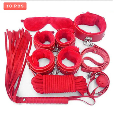 Exotic accessories BDSM 7-piece set of sex games Novelty bundled toys Handcuffs Eyessex Toys for Couples Lovers flirting toys