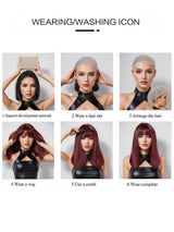 Silver White Medium Large Wave Synthetic Long Curly Hair Fashionable Elegant Pure White Imitation Wig Women's Wig