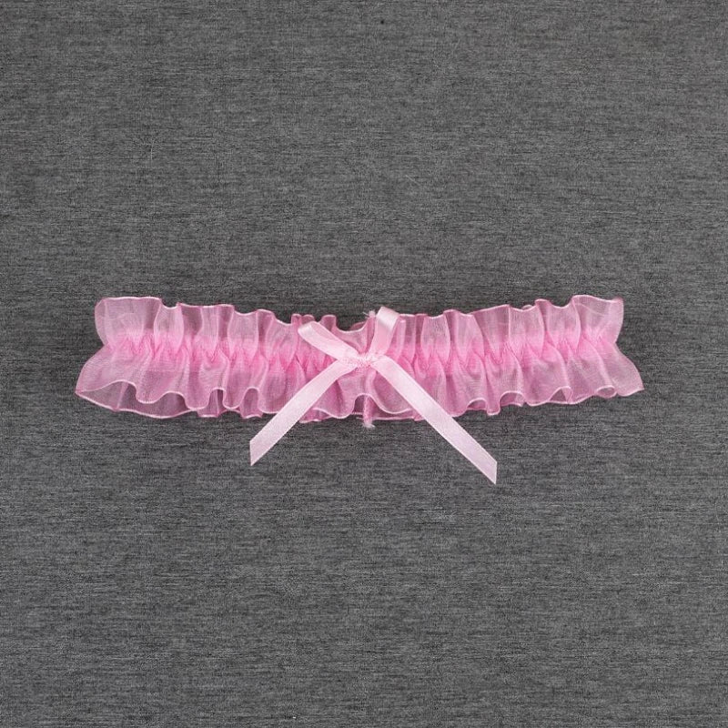 Women Bow Leg Ring Sexy Lingerie Lace Garter Belt Bowknot Leg Loop Wedding Garters Bridal Cosplay Fashion Stocking Thigh Ring