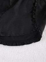 Pajama Sets Patchwork Lace Robe Sets With Bra Satin Sexy Underwear Set Woman 3 Pieces Sleepwear Sets Bathrobes 2023 Nightwear